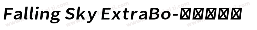 Falling Sky ExtraBo字体转换
